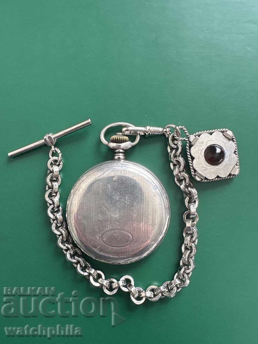 Rodex Σπάνιο ασημένιο ελβετικό ρολόι τσέπης. Λειτουργεί με τιμή € 6.66 | 13.03 BGN