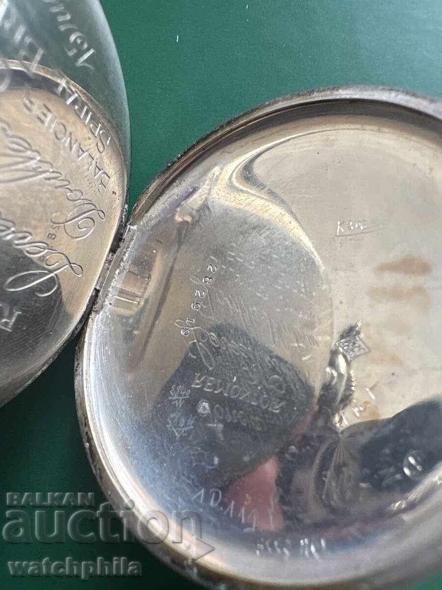 Rodex Σπάνιο ασημένιο ελβετικό ρολόι τσέπης. Λειτουργεί - 6
