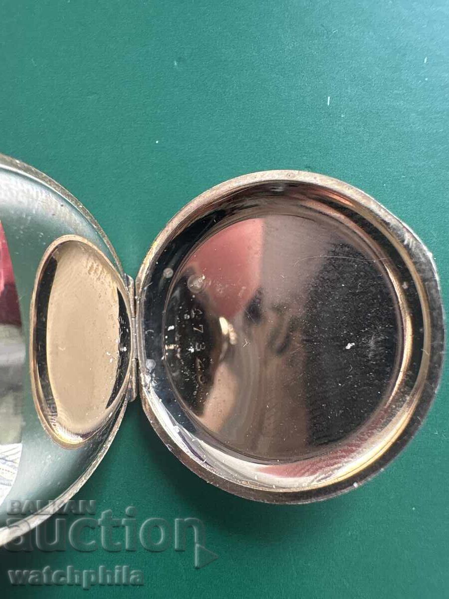 Παράδοση Σπάνιο επιχρυσωμένο ελβετικό ρολόι τσέπης. Λειτουργεί. Άριστο