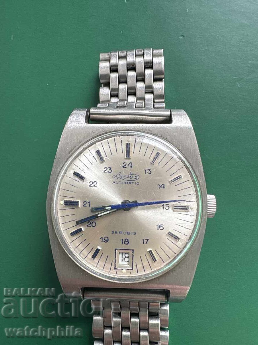Ανδρικό ρολόι Arctos Automatic 21 Rubis. Λειτουργεί. Σπάνιο με τιμή € 11.00 | 21.51 BGN