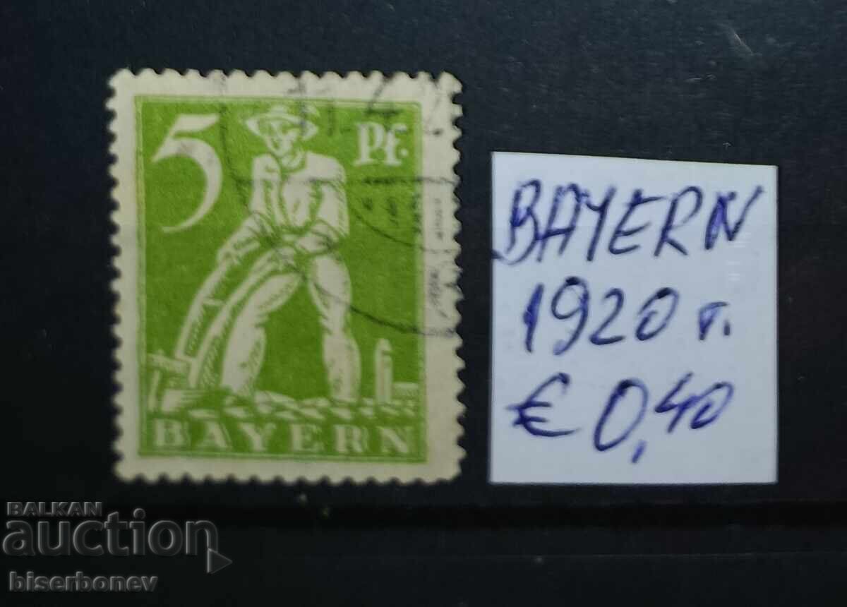 1920, Germania, Bavaria, urme de bandă adezivă