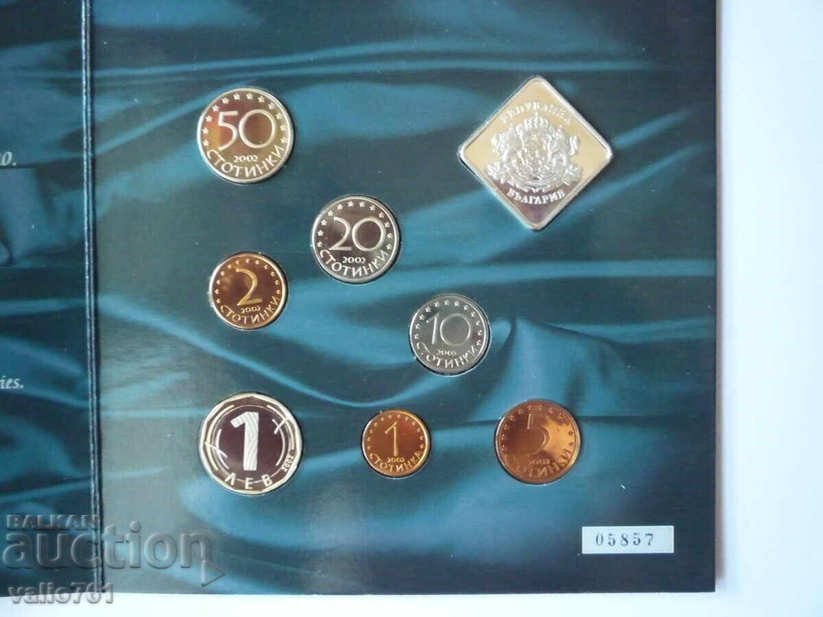 Licitație COLECȚIE COMPLETĂ DE MONEDE SET 2002 MAT-LUCIOS