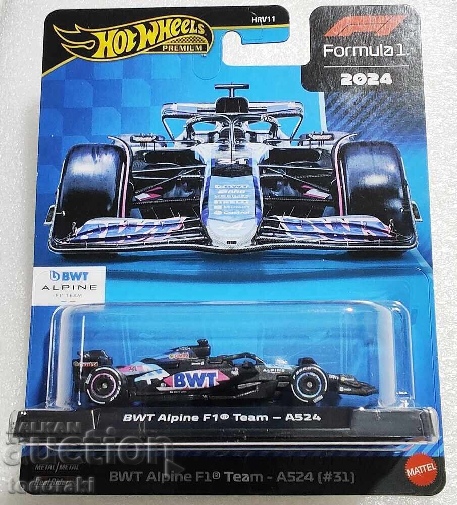Hot Wheels Premium Formula 1 BWT Alpine Mașinuță 1:64 Formula