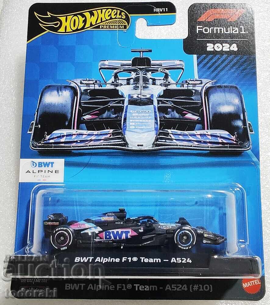 Hot Wheels Premium Formula 1 BWT Alpine Количка 1:64 Формула Hot Wheels Premium Formula 1 BWT Alpine Количка 1:64 Формула
