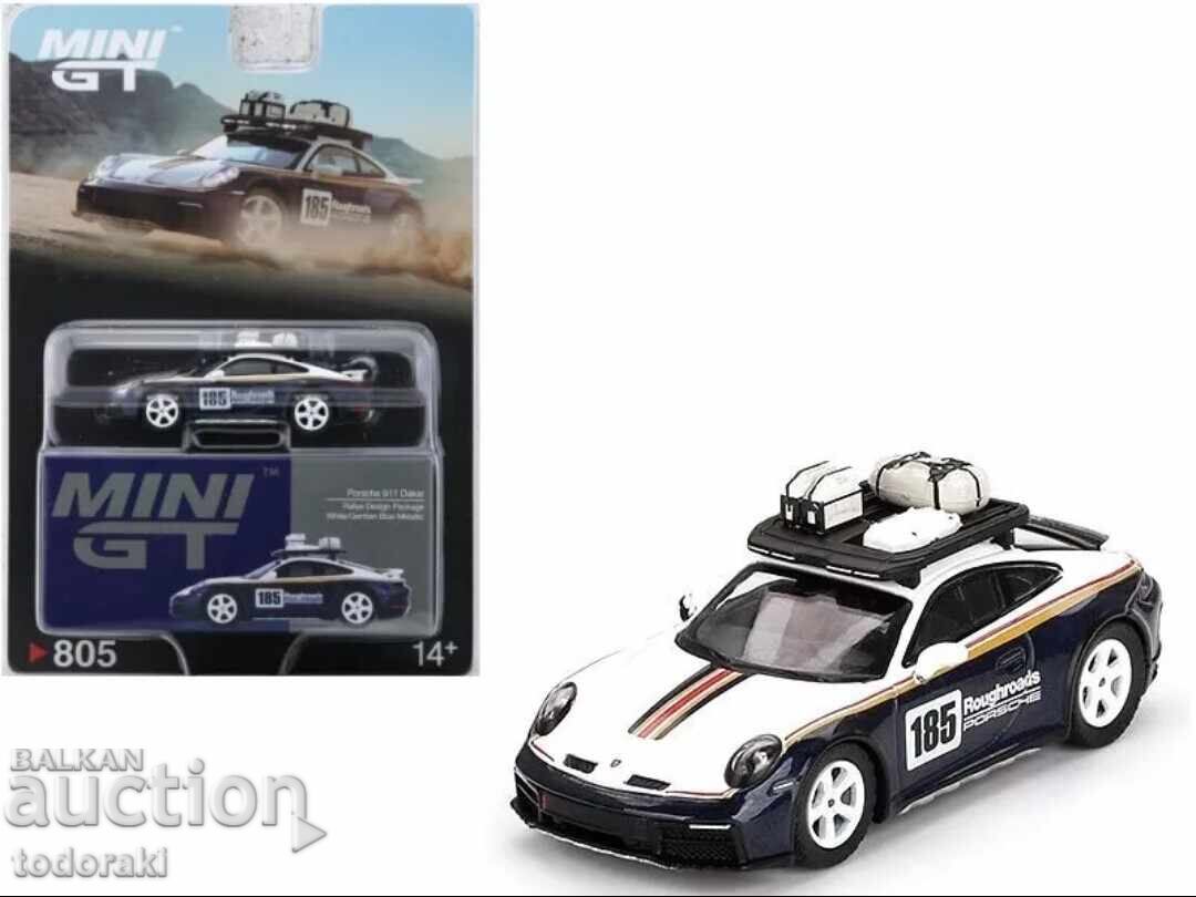 Mini GT Porsche 911 Dakar 1:64 Порше Дакар Количка Блистер Mini GT Porsche 911 Dakar 1:64 Порше Дакар Количка Блистер