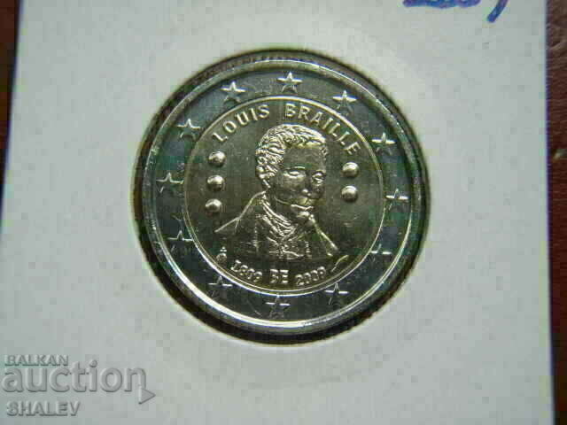 2 euro 2009 Belgium "Braille" /Belgium/ - Unc (2 euro) with price € 7.79 | 15.24 BGN