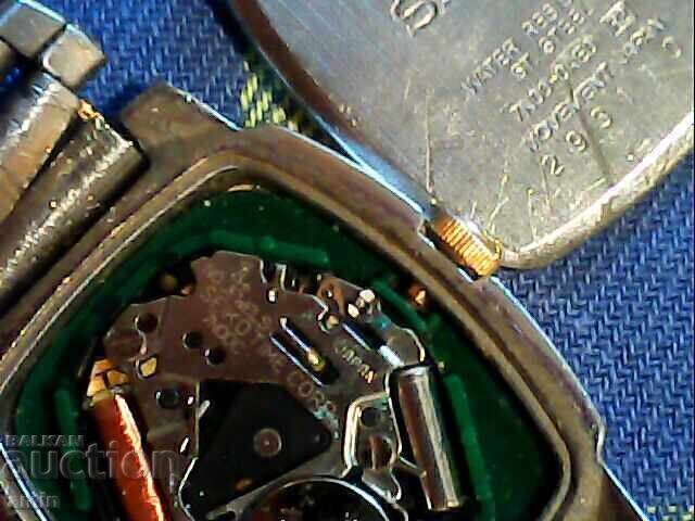 2 camere, Seiko placat cu aur vechi, funcționează, fără baterie, damasc - 7 2 camere, Seiko placat cu aur vechi, funcționează, fără baterie, damasc - 7