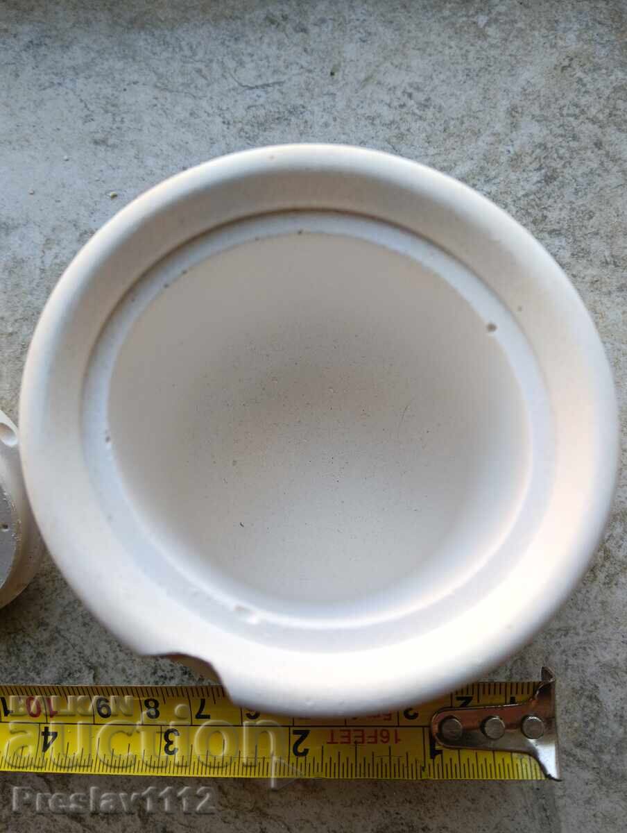 Ghiveci din ghips cu capac - 6