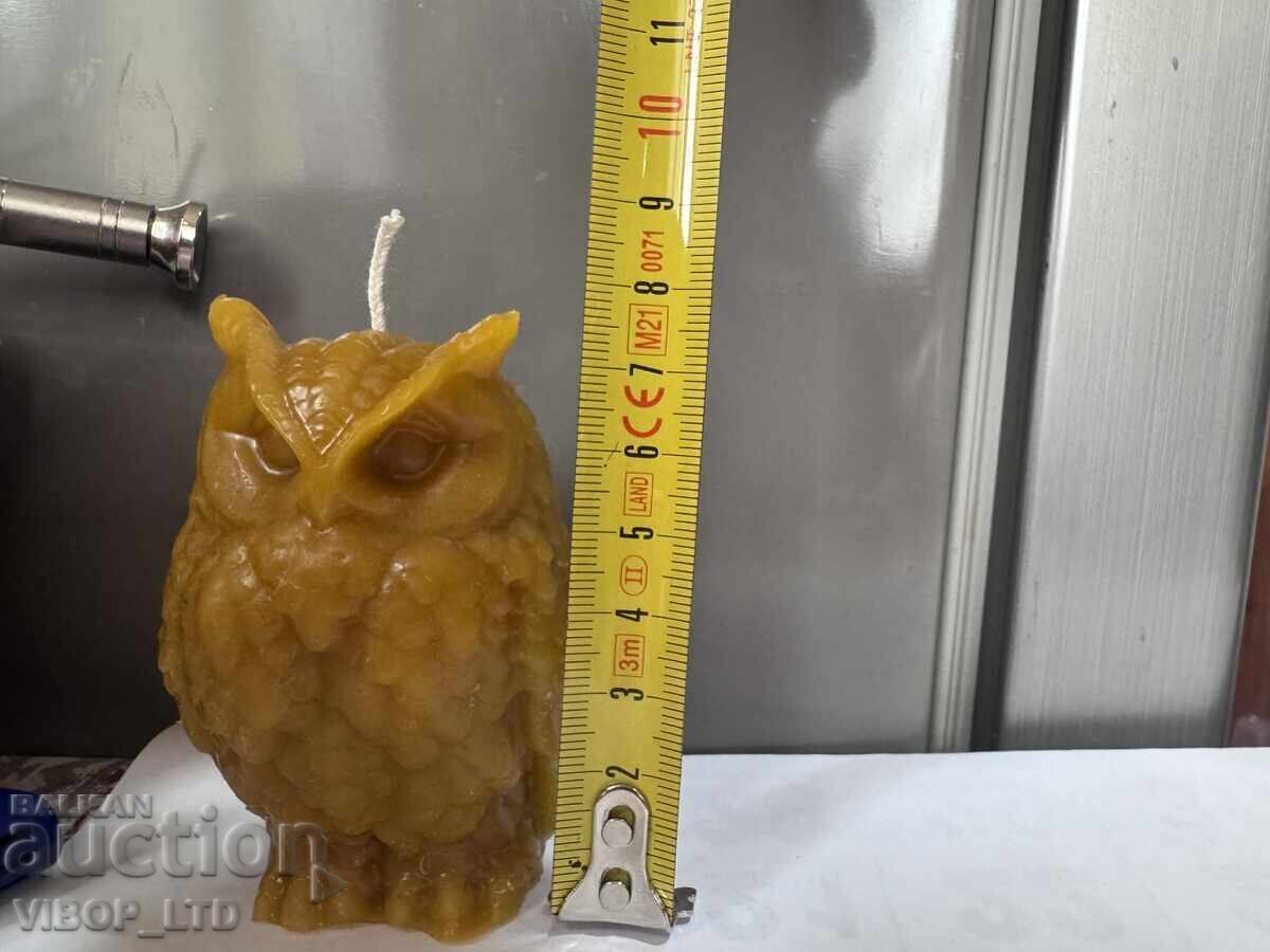 BUFNIȚĂ - lumânare din ceară pură de albine, lucrată manual cu preț € 4.50 | 8.80 BGN