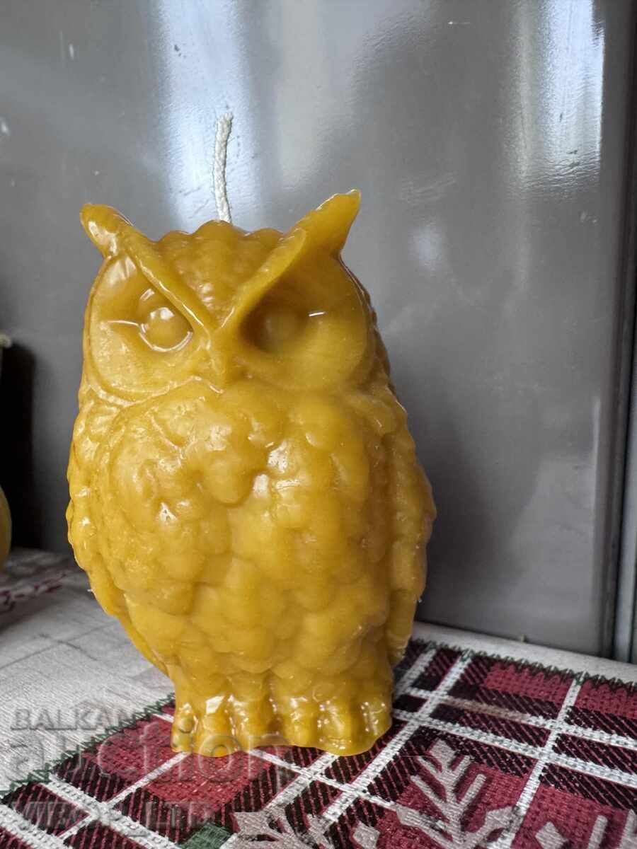 BUFNIȚĂ - lumânare din ceară pură de albine, lucrată manual