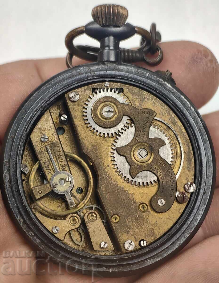 NOT WORKING OLD BEAUTIFUL POCKET WATCH - 5