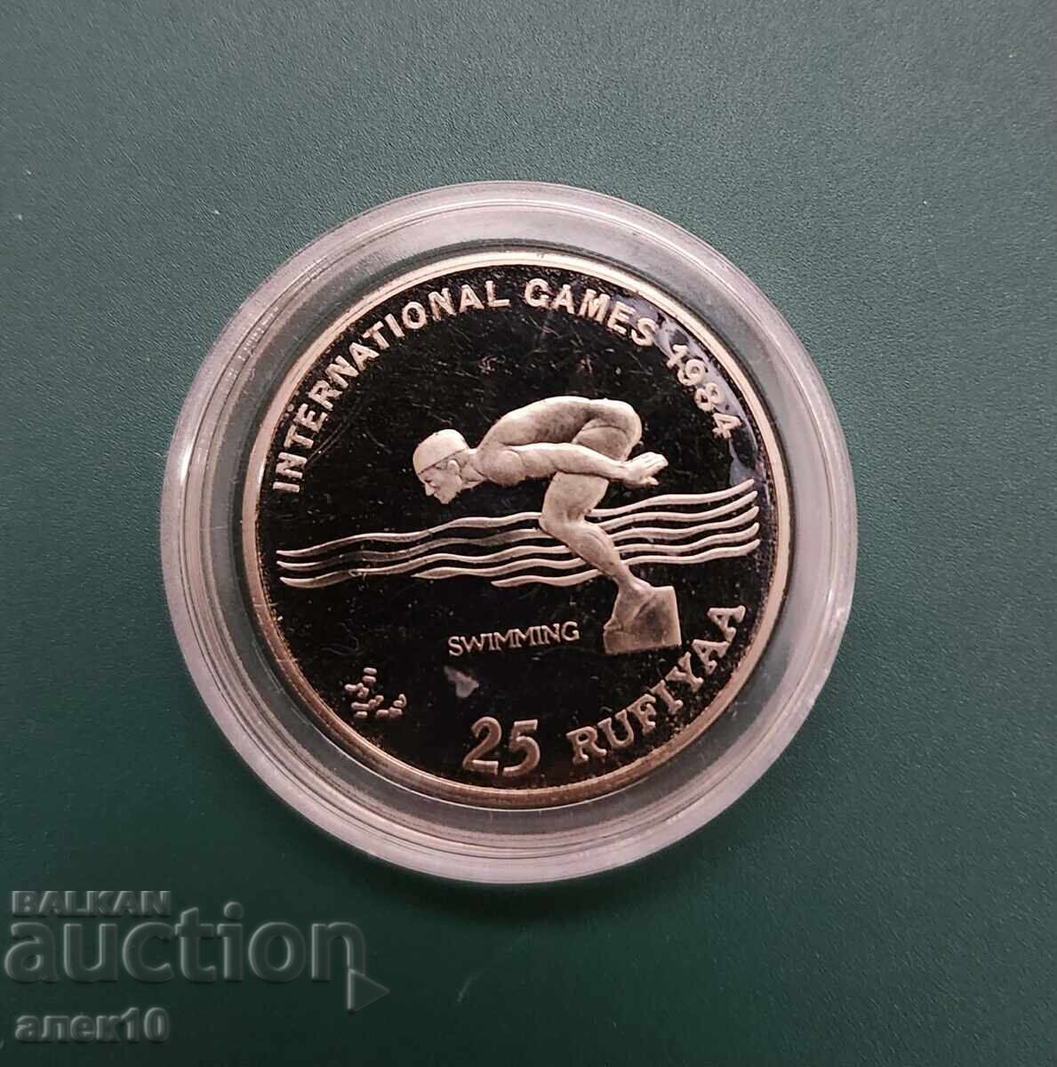 Maldive 25 rufiyaa 1984 d