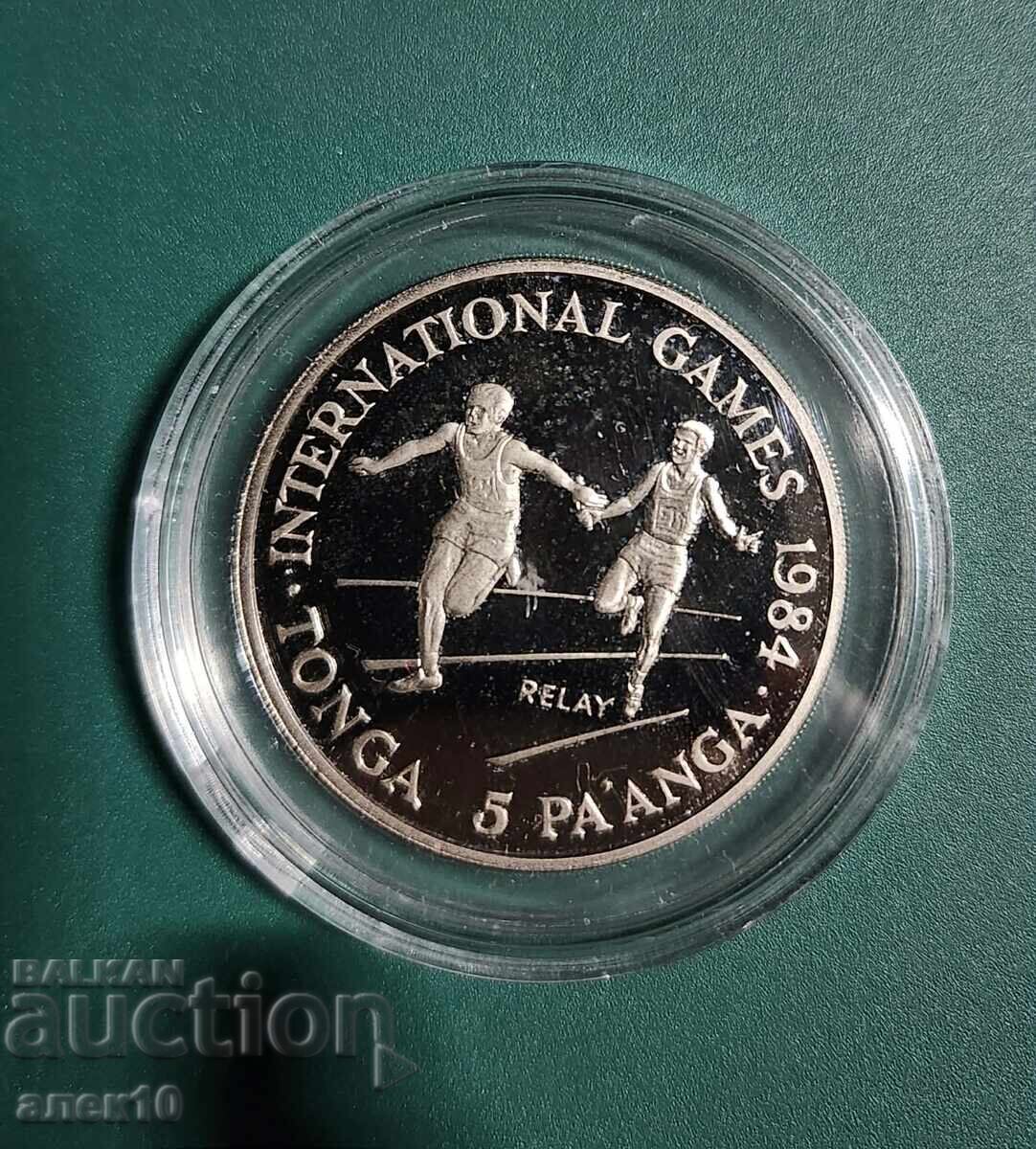 Tonga 5 pa'anga 1984 d