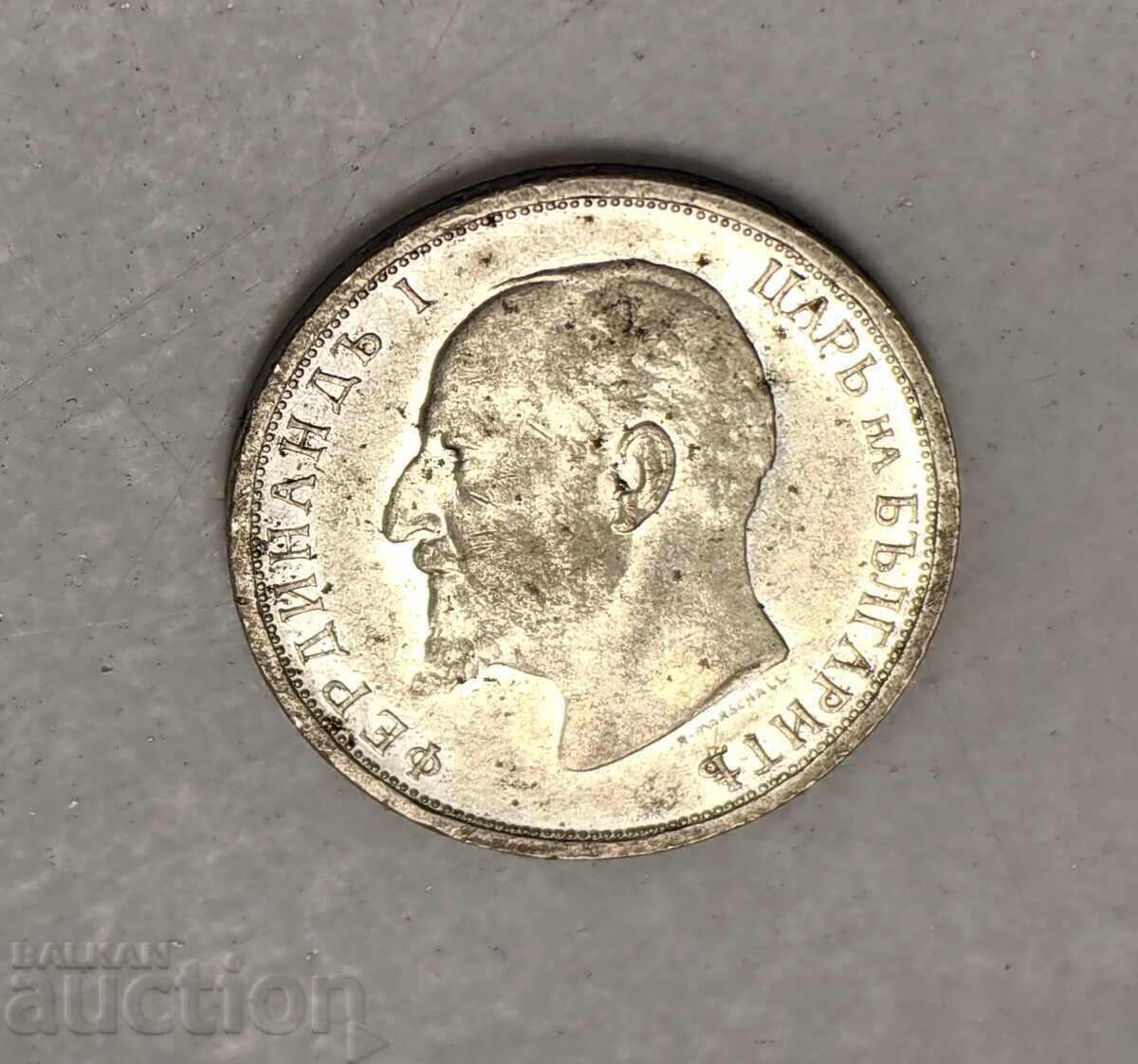 1913 1 LEV MONEDĂ DE ARGINT BULGARIA ARGINT PENTRU COLECȚIE - 5