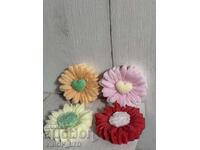 Λουλούδι: 4 Αρωματικά κεριά από σόγια. Χειροποίητα