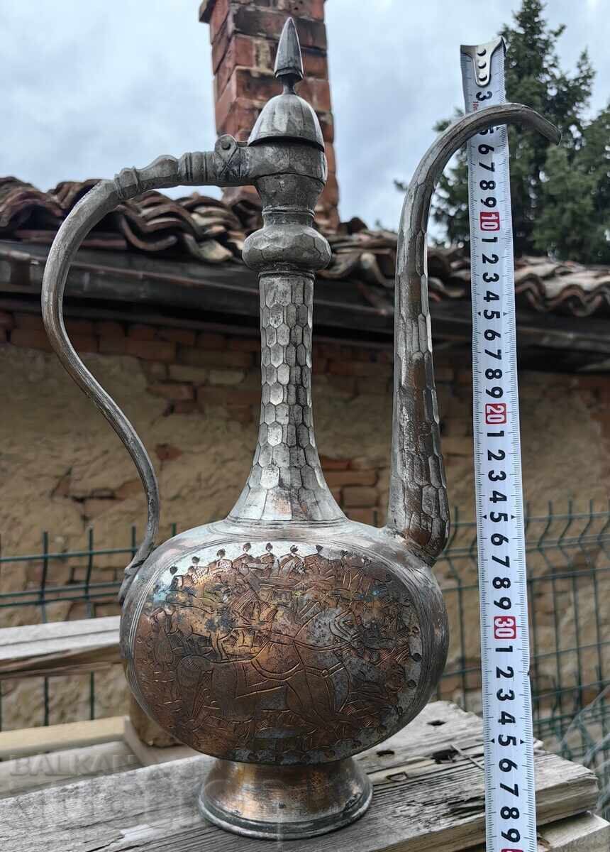 1.595 ΚΓ ΠΑΛΙΟ ΜΕΓΑΛΟ ΜΑΣΙΒΟ ΧΑΛΚΙΝΟ ΜΠΡΙΚ ΜΕ ΠΛΟΥΣΙΕΣ ΧΑΡΑΚΤΙΚΕΣ ΛΕΠΤΟΜΕΡΕΙΕΣ - 7