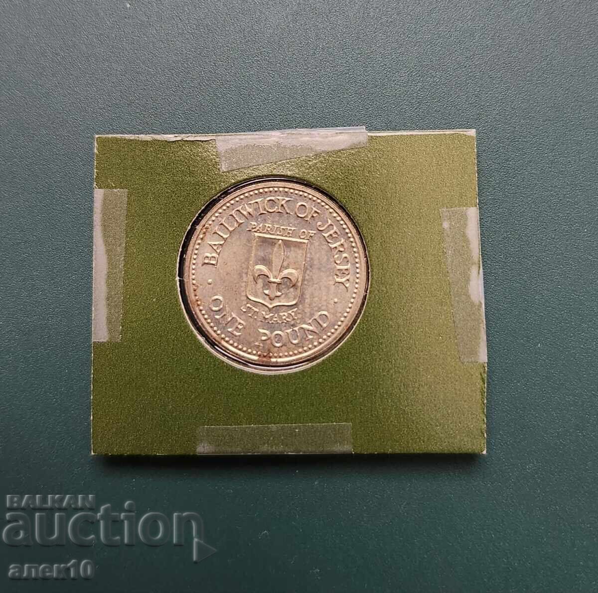 Jersey 1 liră 1989 d cu preț € 10.00 | 19.56 BGN