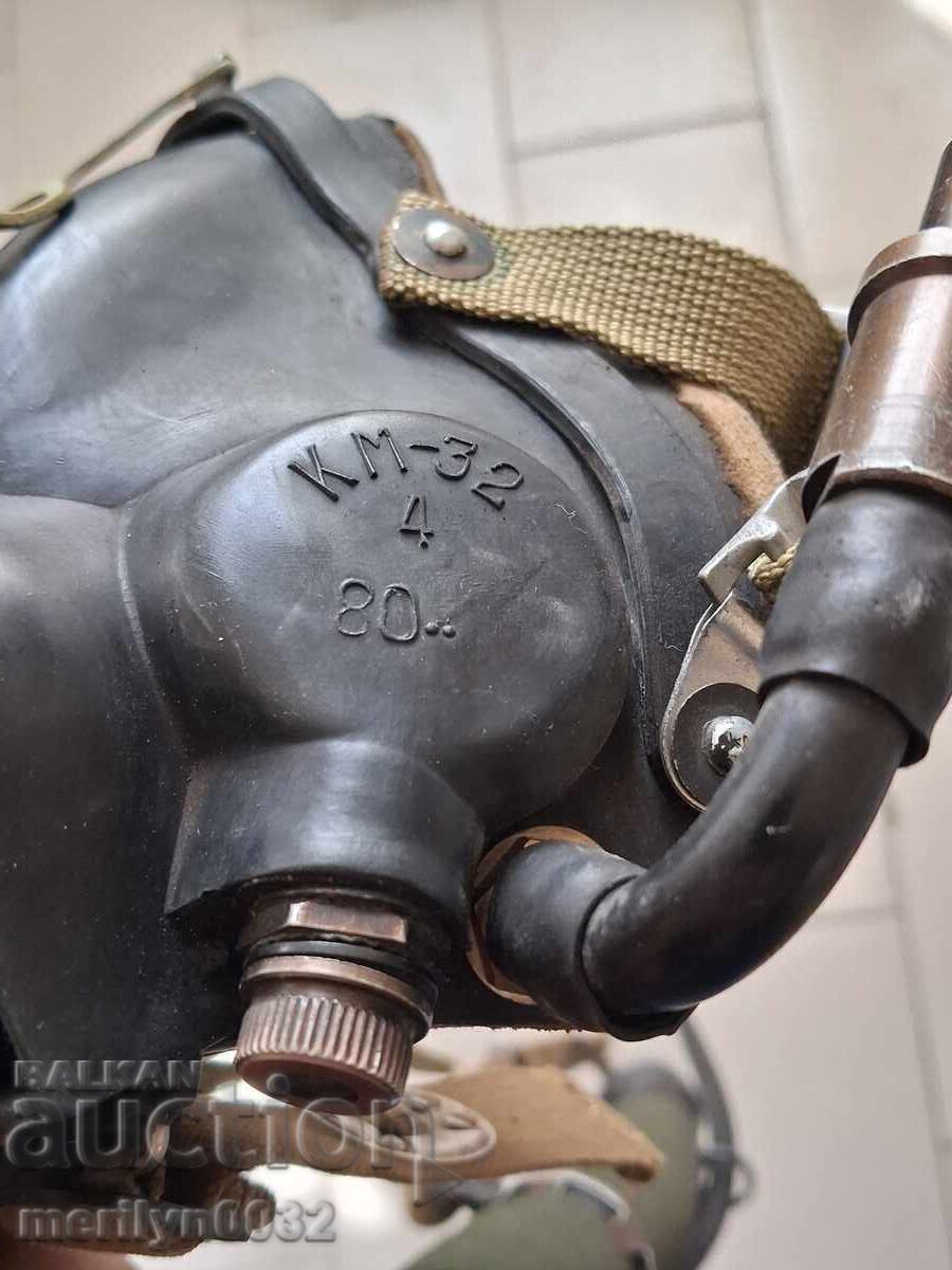 Κράνος πιλότου μαχητικού αεροσκάφους ΕΣΣΔ με μάσκα οξυγόνου - 6