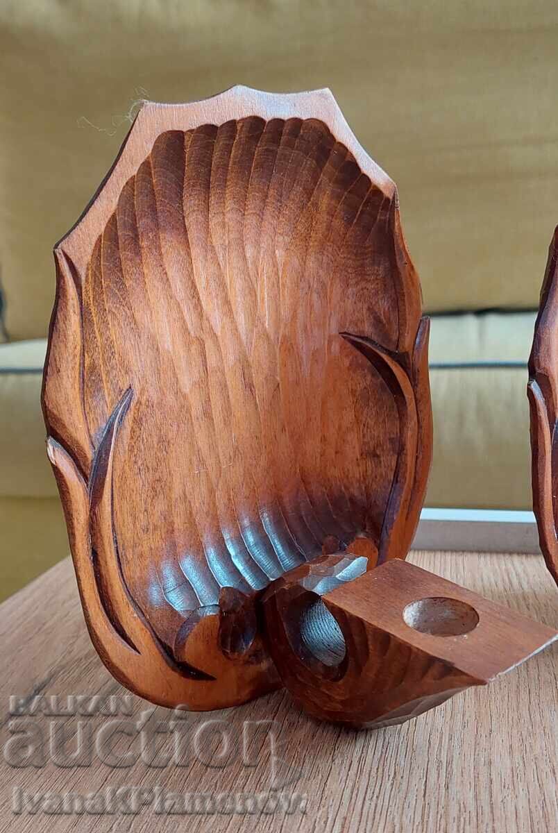 Χειροποίητα ξυλόγλυπτα κηροπήγια τοίχου Νορβηγίας σε τιμή ευκαιρίας με τιμή € 50.00 | 97.79 BGN