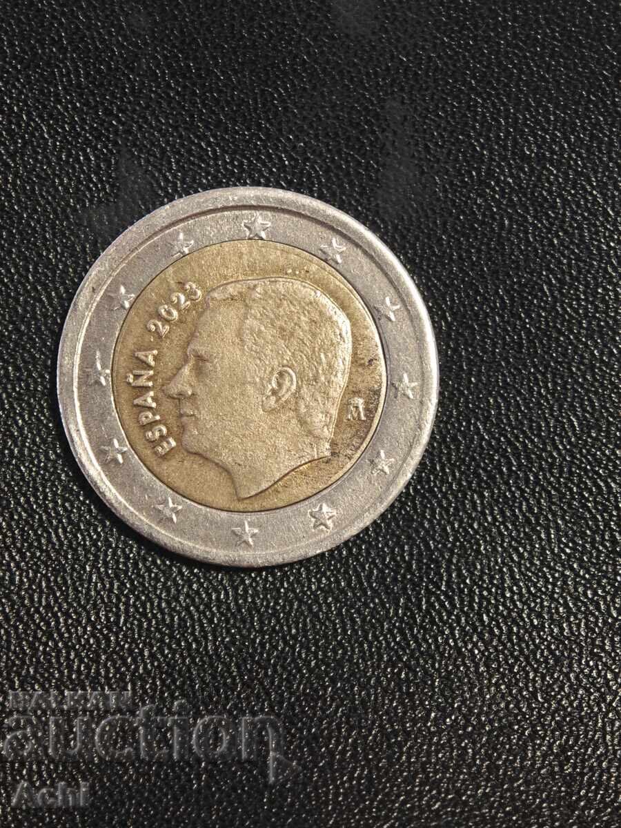 2 евро испания крал Филипе Vl