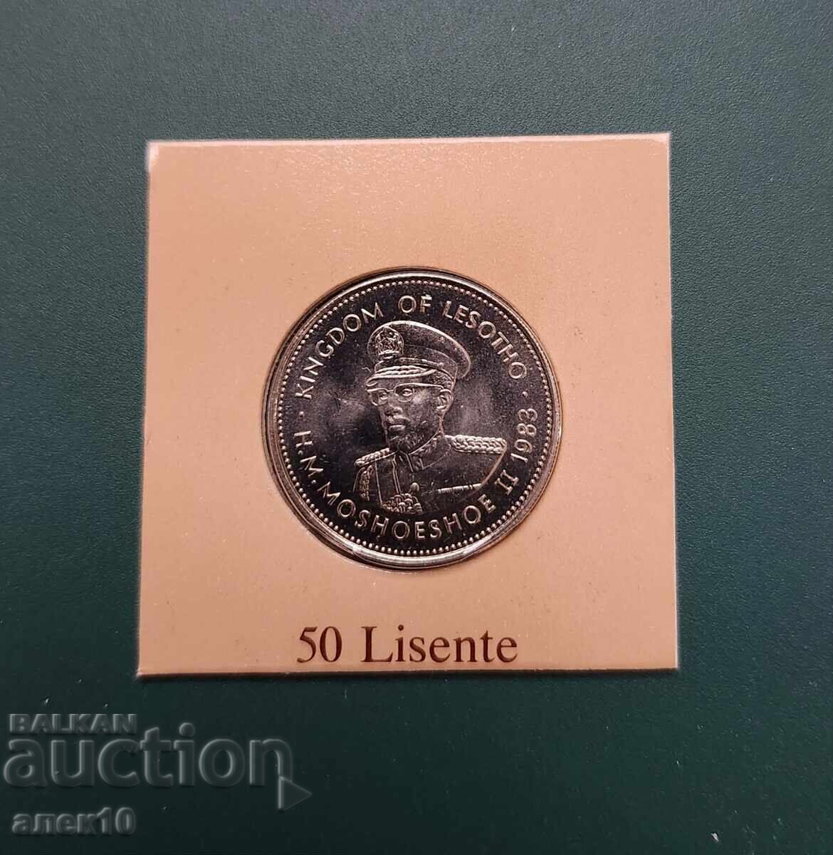 Лесото  50  лисенте     1983     д