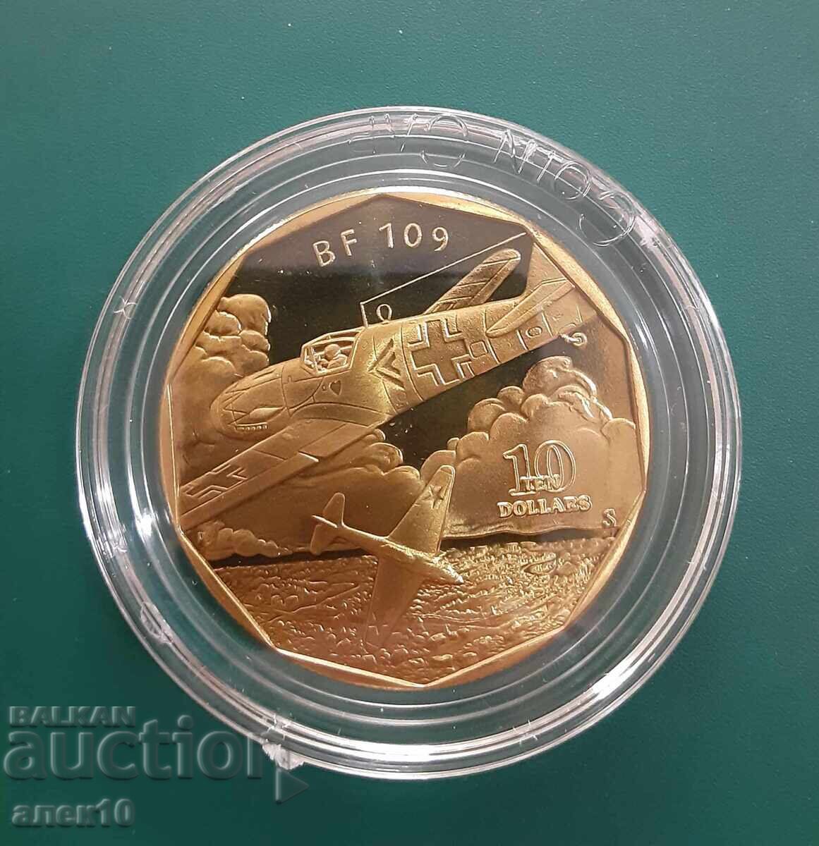 Insulele Marshall 10 dolari 1991 9 g