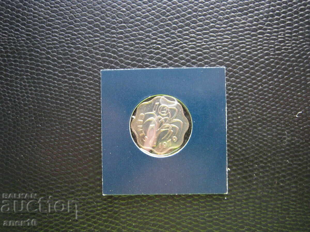 Swaziland 10 Cent 1979 with price € 0.90 | 1.76 BGN