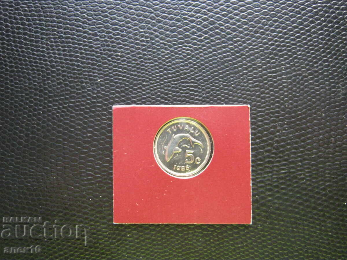 Tuvalu 5 cenți 1985 cu preț € 4.50 | 8.80 BGN