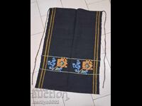 Old hand woven apron with embroidery, costume