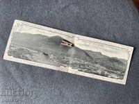 Carte poștală veche dublă panoramică Sliven 1907