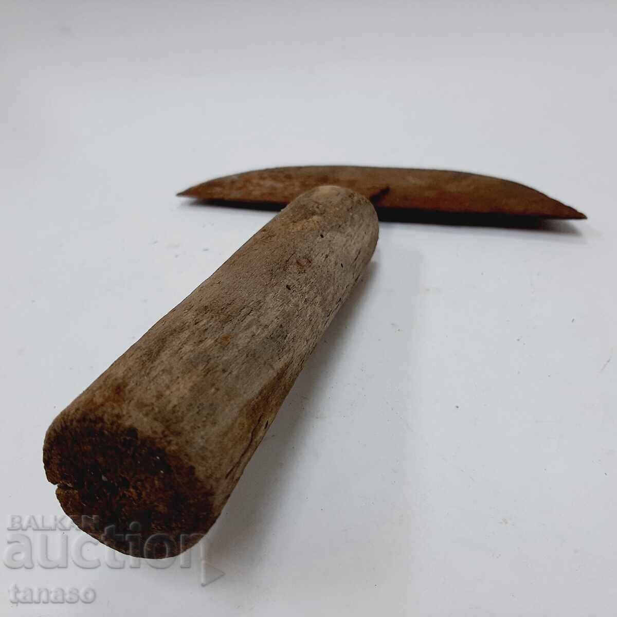 Fierăstrău de șelar antic, forjat manual (10.4) - 5