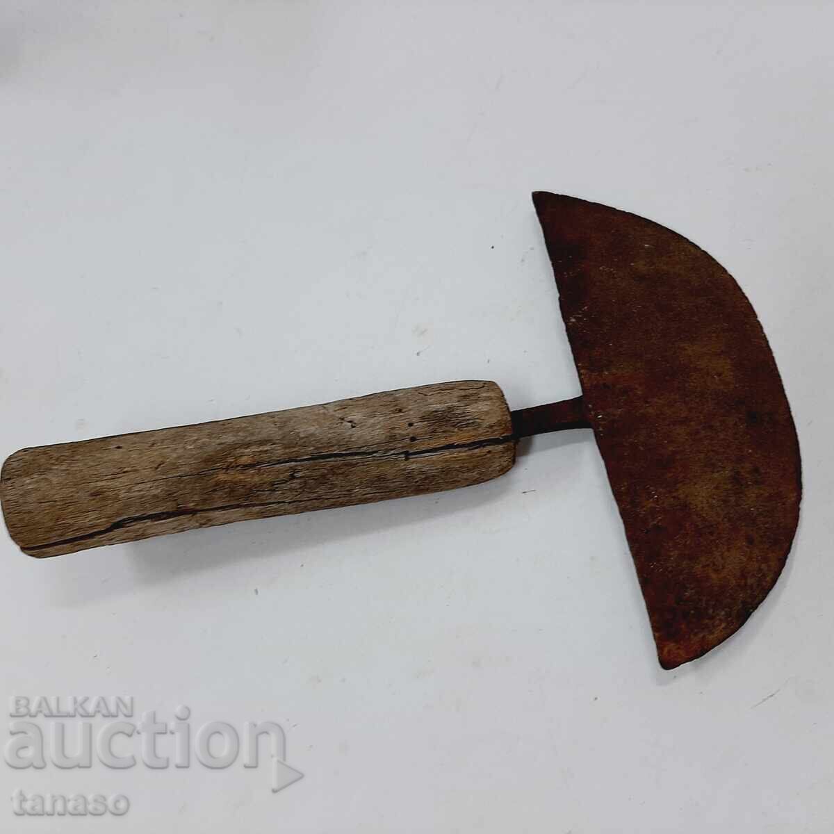 Fierăstrău de șelar antic, forjat manual (10.4) - 7