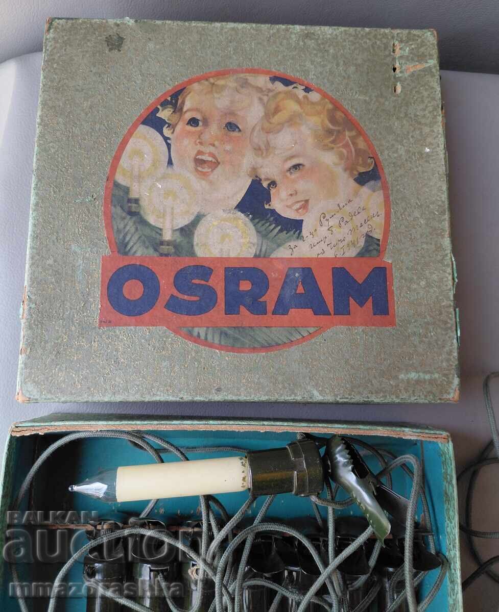 Licitație Instalație de Crăciun Osram veche de aproximativ 100 de ani