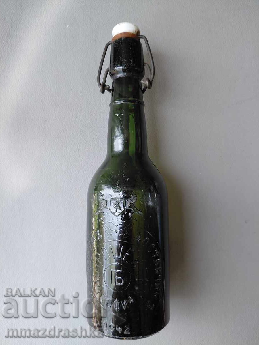 Sticlă de bere din perioada regală Frații Prošek