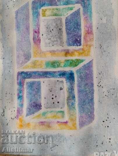 Set de tablouri abstracte (miniaturi) - 5 Set de tablouri abstracte (miniaturi) - 5