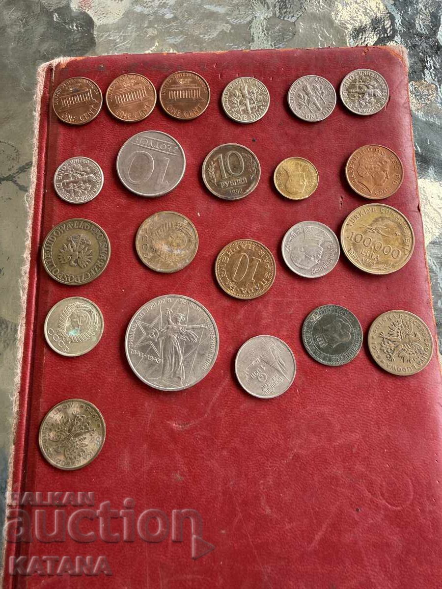 Δημοπρασία Παρτίδα νομισμάτων από όλο τον κόσμο, 47 τεμάχια