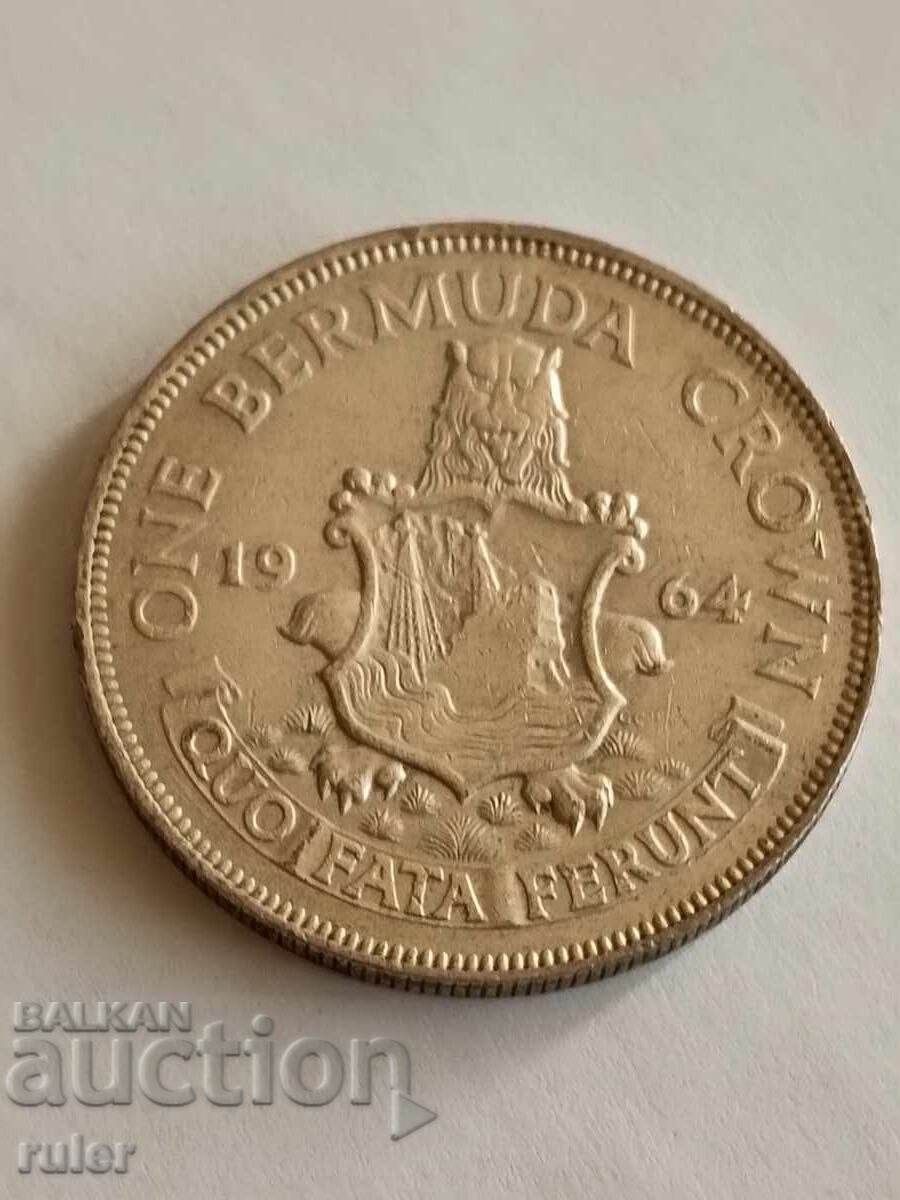 Bermuda 1 crown 1964