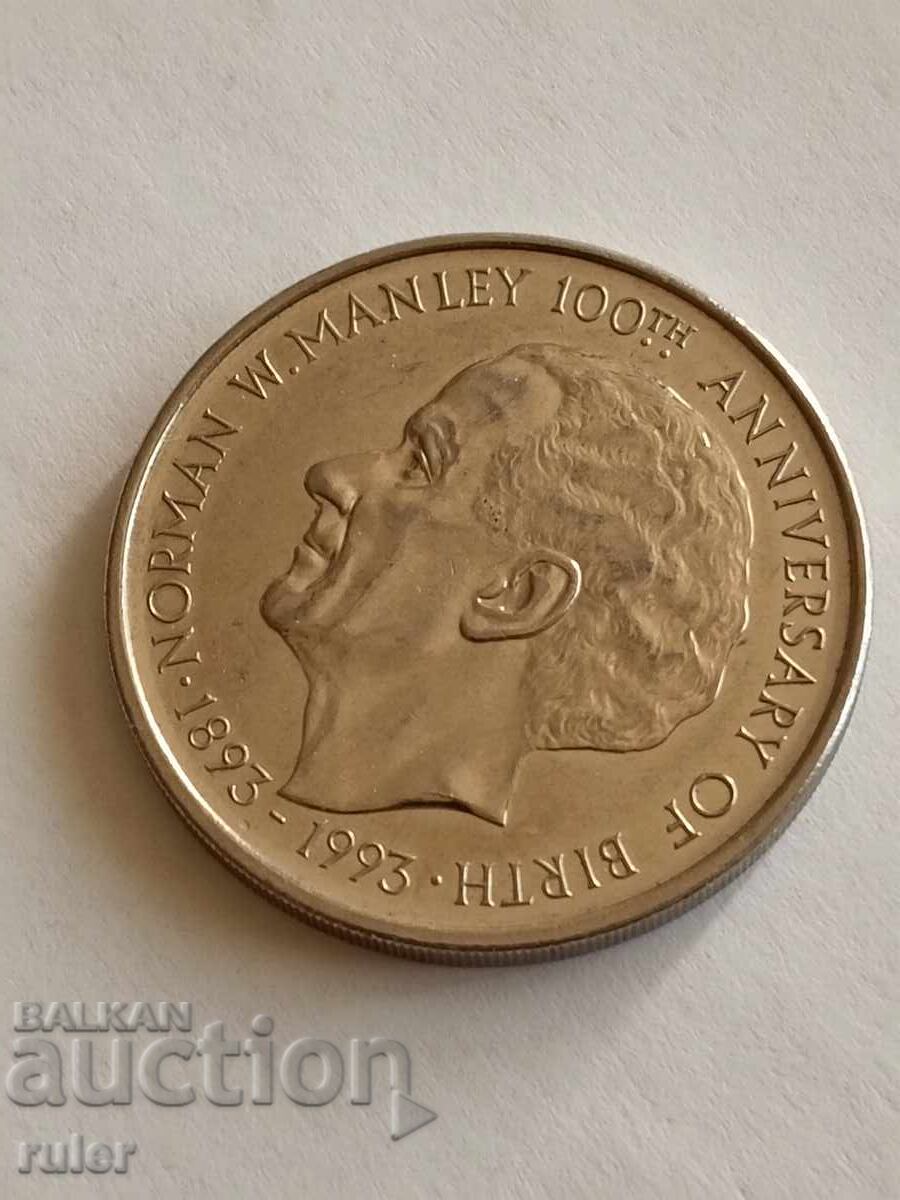 Jamaica 5 dollars 1993