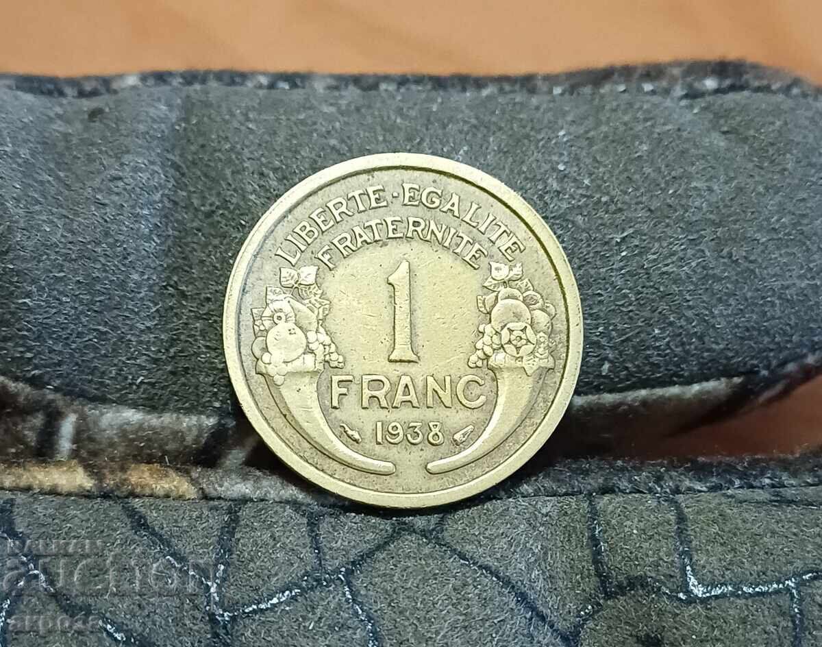 1 franc Franța 1938