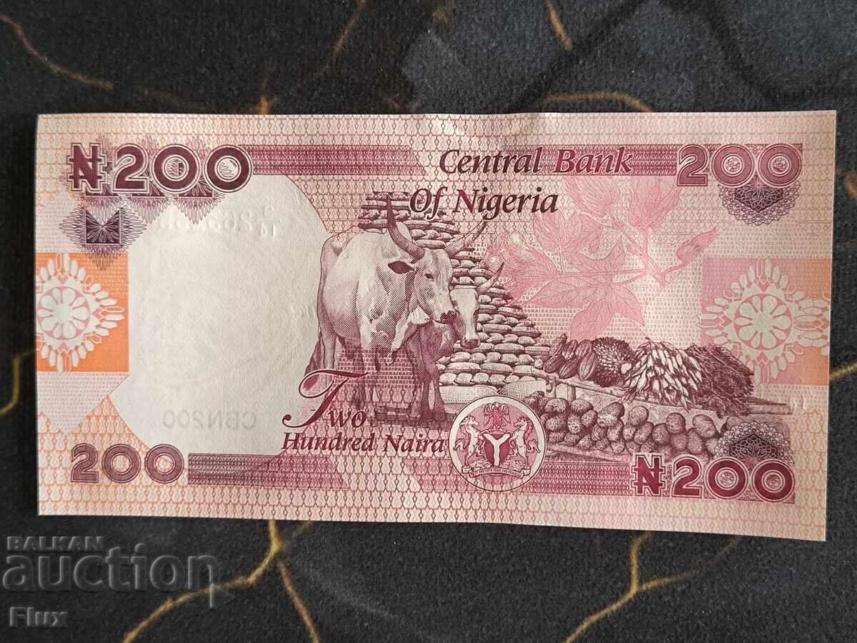 Bancnotă - Nigeria - 200 naira UNC | 2023 cu preț € 4.35 | 8.51 BGN
