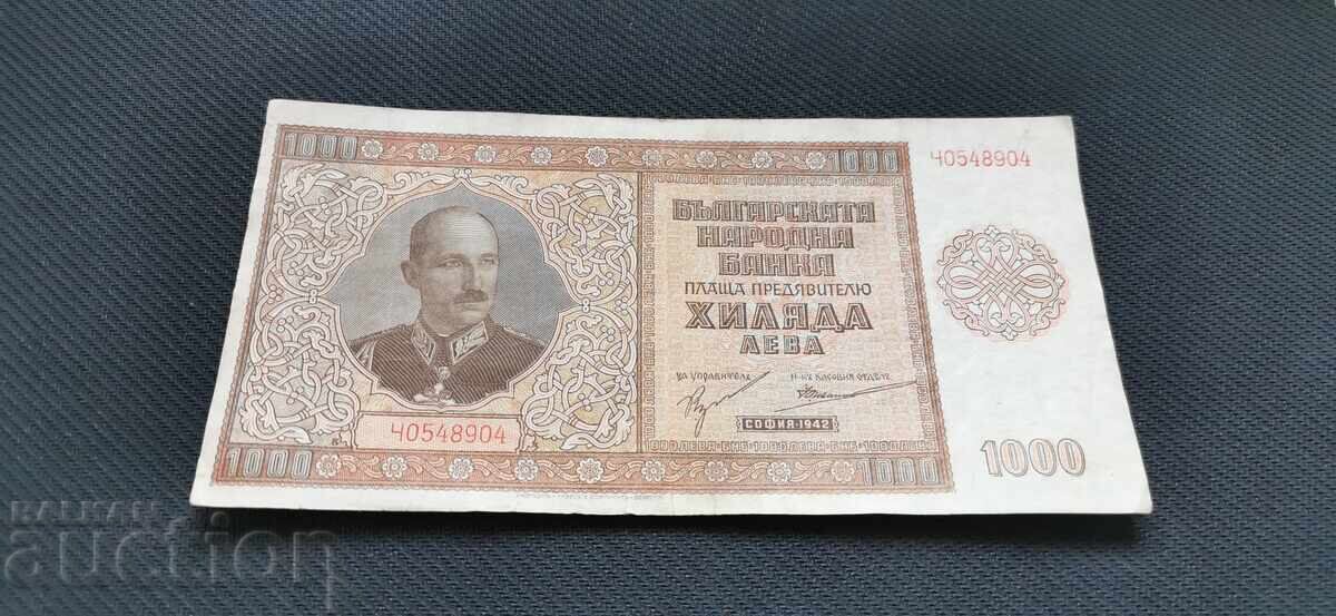 1000 leva - 1942