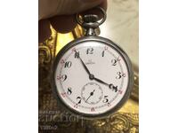 Сребърен джобен часовник Omega