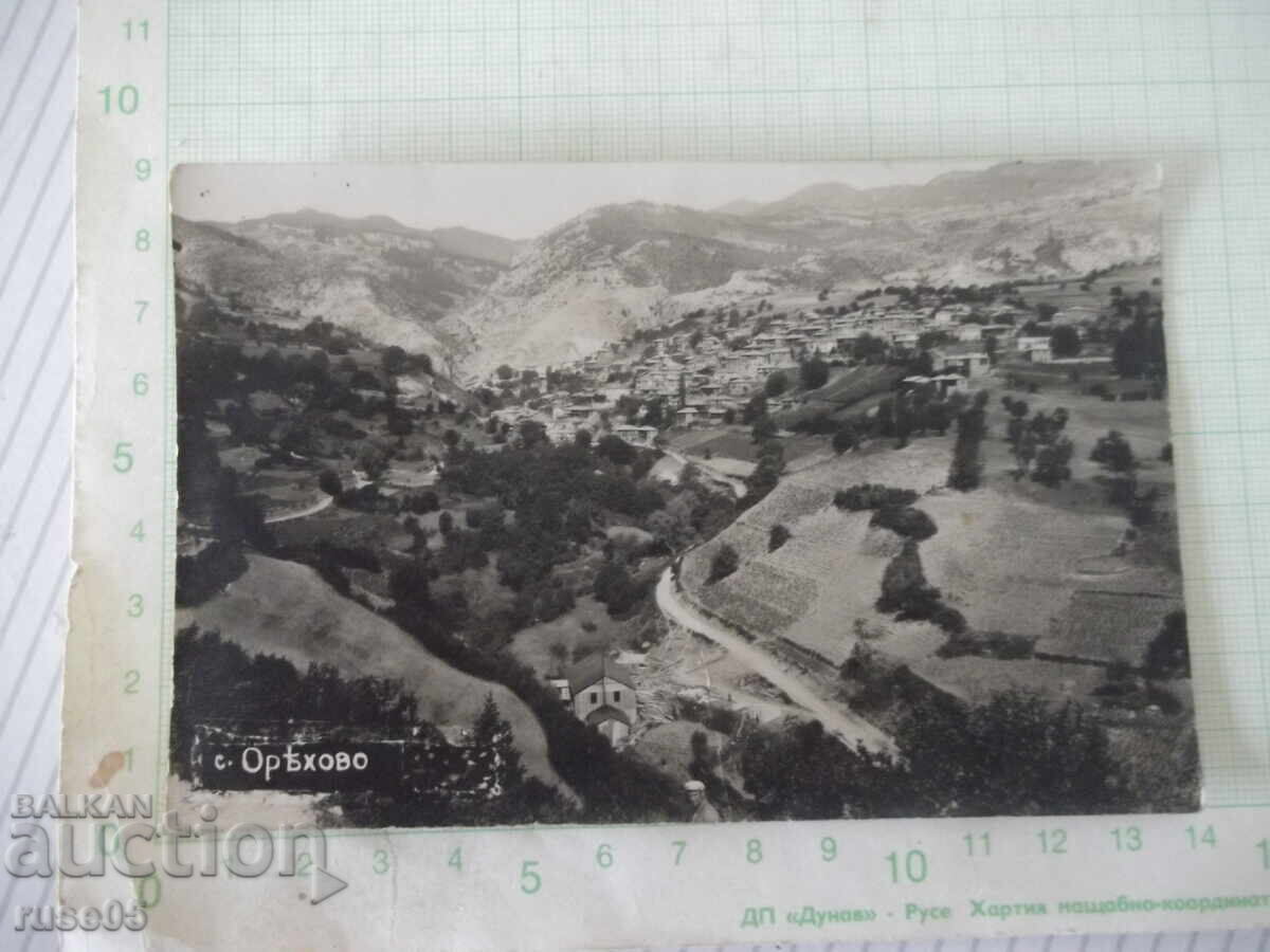 Картичка "с. Орѣхово" стара