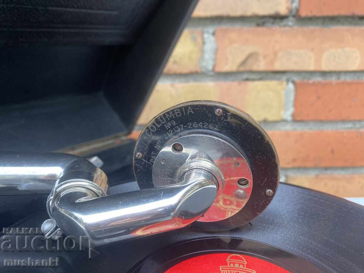 Columbia English crank gramophone - 12