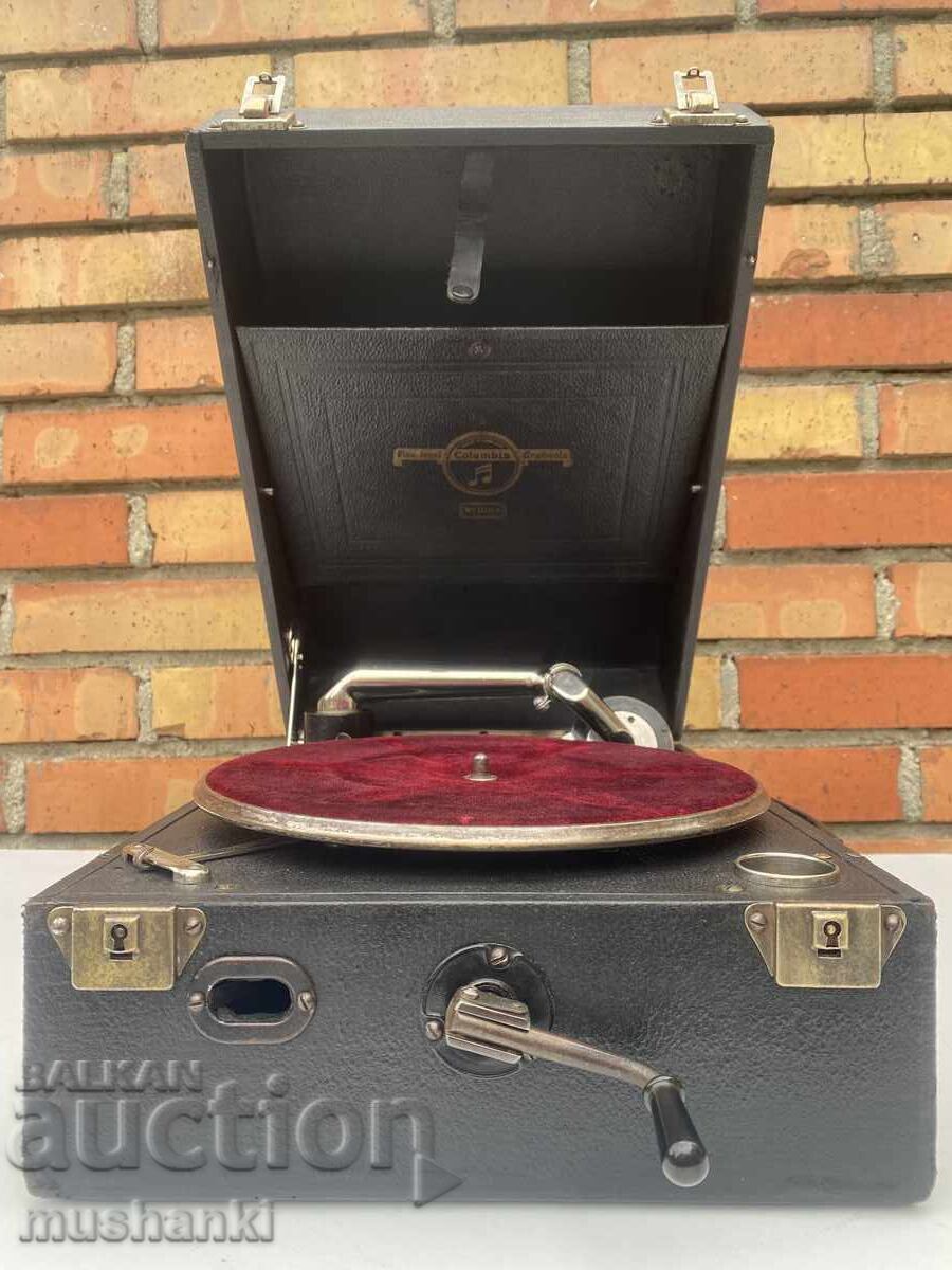 Columbia English crank gramophone