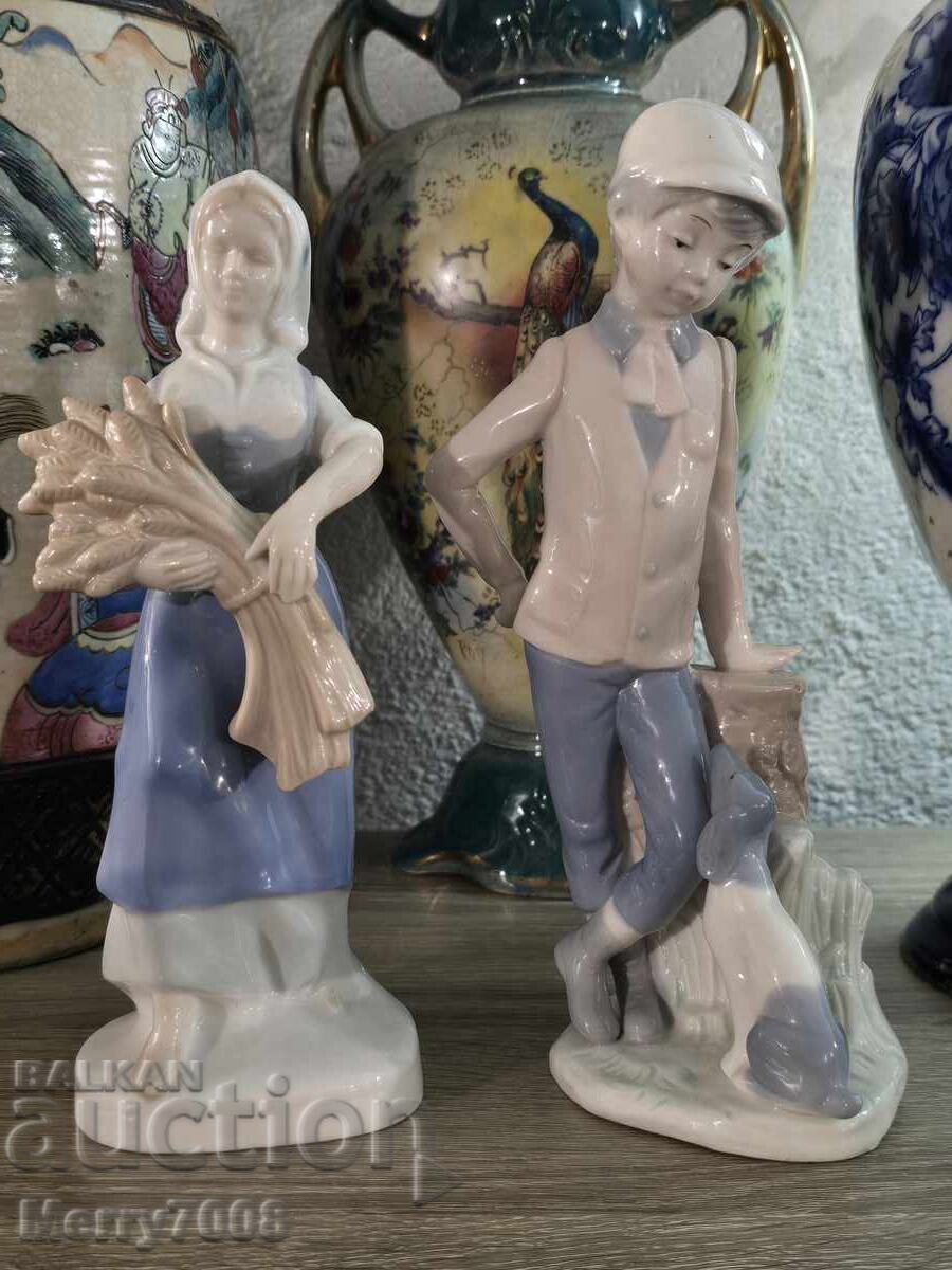 Figurine de colecție din porțelan, lucrate manual în Spania