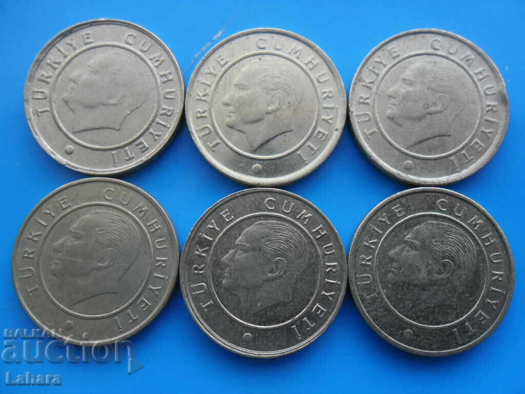 5 kuruș 2011, 2014, 2015, 2017, 2018, 2022 Turcia cu preț € 0.60 | 1.17 BGN
