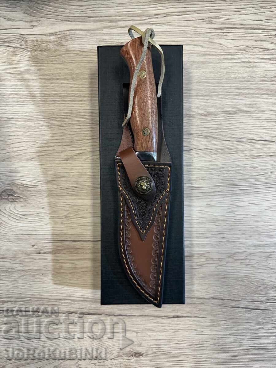Δημοπρασία ΚΥΝΗΓΕΤΙΚΟ ΜΑΧΑΙΡΙ με Δερμάτινη Θήκη