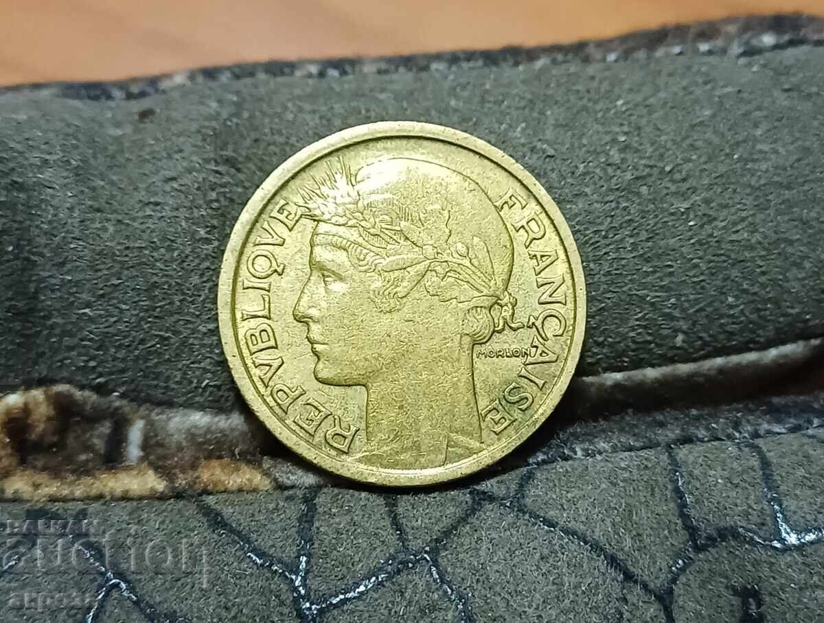 1 franc France 1938 brilliant uncirculated with price € 2.00 | 3.91 BGN