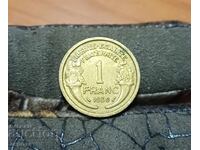 1 franc France 1938 brilliant uncirculated